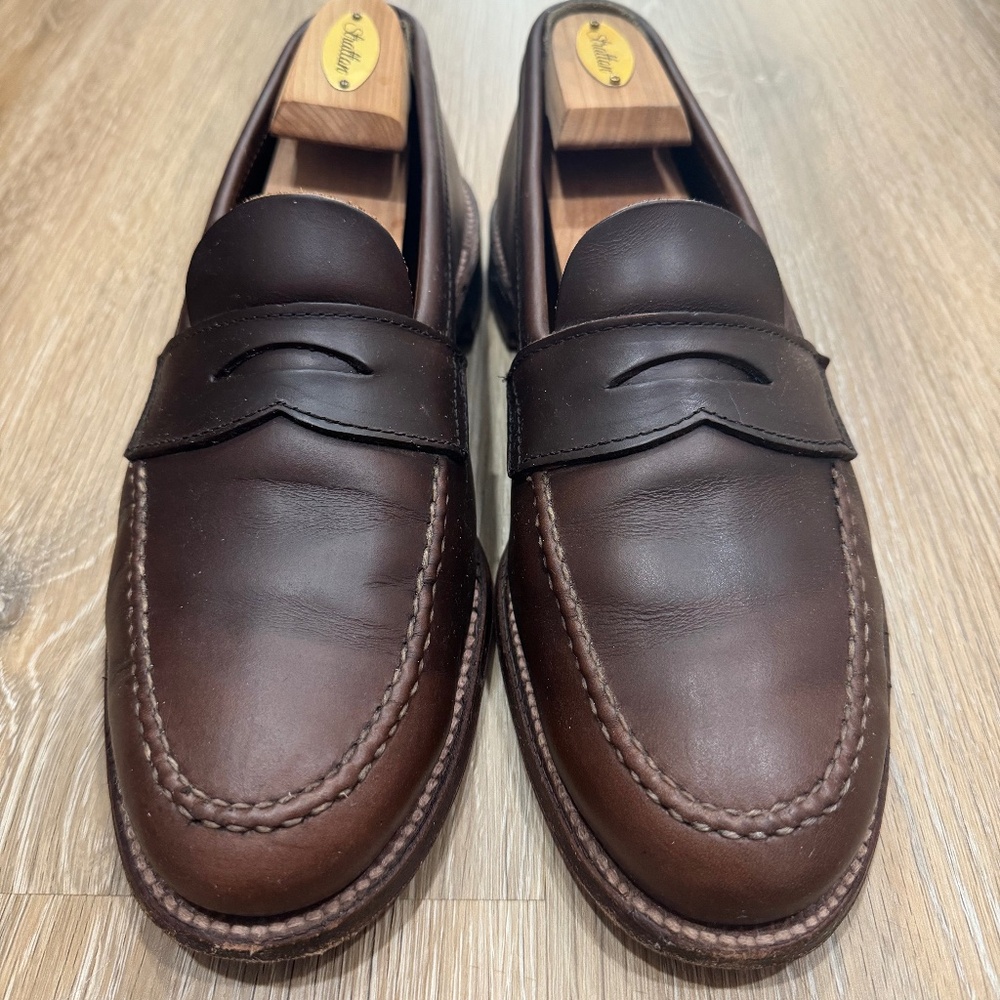 ALDEN Flex Penny Loafer 17831F Brown Chromexcel Size 11 D Van Last